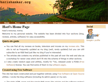 Tablet Screenshot of harishankar.org